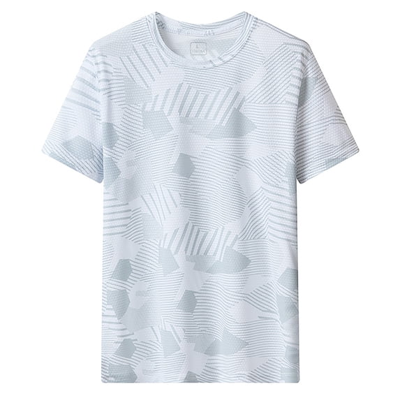 KKBOTIVE T-Shirts for Men Crewneck Pure Solid Tees Workout Running Shirts Quick Drying Tops for Adult's Daily Summer Work Wear, White Size: XXXXXXL