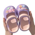 thumbnail image 1 of KKBOTIVE Toddler Girls Slippers Casual Summer Cute Cartoon Clogs Sandals for Kids Indoor Outdoor Fashion Beach Pool Shoes, Purple Size: 9-12 Months, 1 of 4