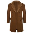 thumbnail image 1 of KKBOTIVE Trench Coat for Mens Fall Winter Overcoat Casual Outerwear Jacket for Daily Wear Men's Fashion Brown Size: L, 1 of 4