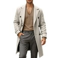 thumbnail image 1 of KKBOTIVE Trench Coat for Mens Fall Winter Overcoat Casual Outerwear Jacket for Daily Wear Men's Fashion Grey Size: L, 1 of 4