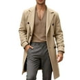 thumbnail image 1 of KKBOTIVE Trench Coat for Mens Fall Winter Overcoat Casual Outerwear Jacket for Daily Wear Men's Fashion Khaki Size: XL, 1 of 4