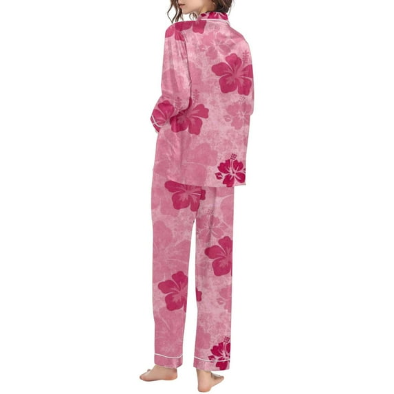 KKBOTIVE Valentine Pajamas Women - Womens Pajamas Long Pants Sleepwear Sets Soft Comfy Night Wear V Neck Loungewear Cute Pajama Wear ( c-Pink Size: S )