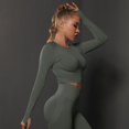 thumbnail image 1 of KKBOTIVE Womens Seamless Solid Color Workout Long Sleeve Top Casual Elastic with Ruching Yoga Pullover for Running Cozy Breathable Athletic Shirt, Dark GraySize: S, 1 of 8