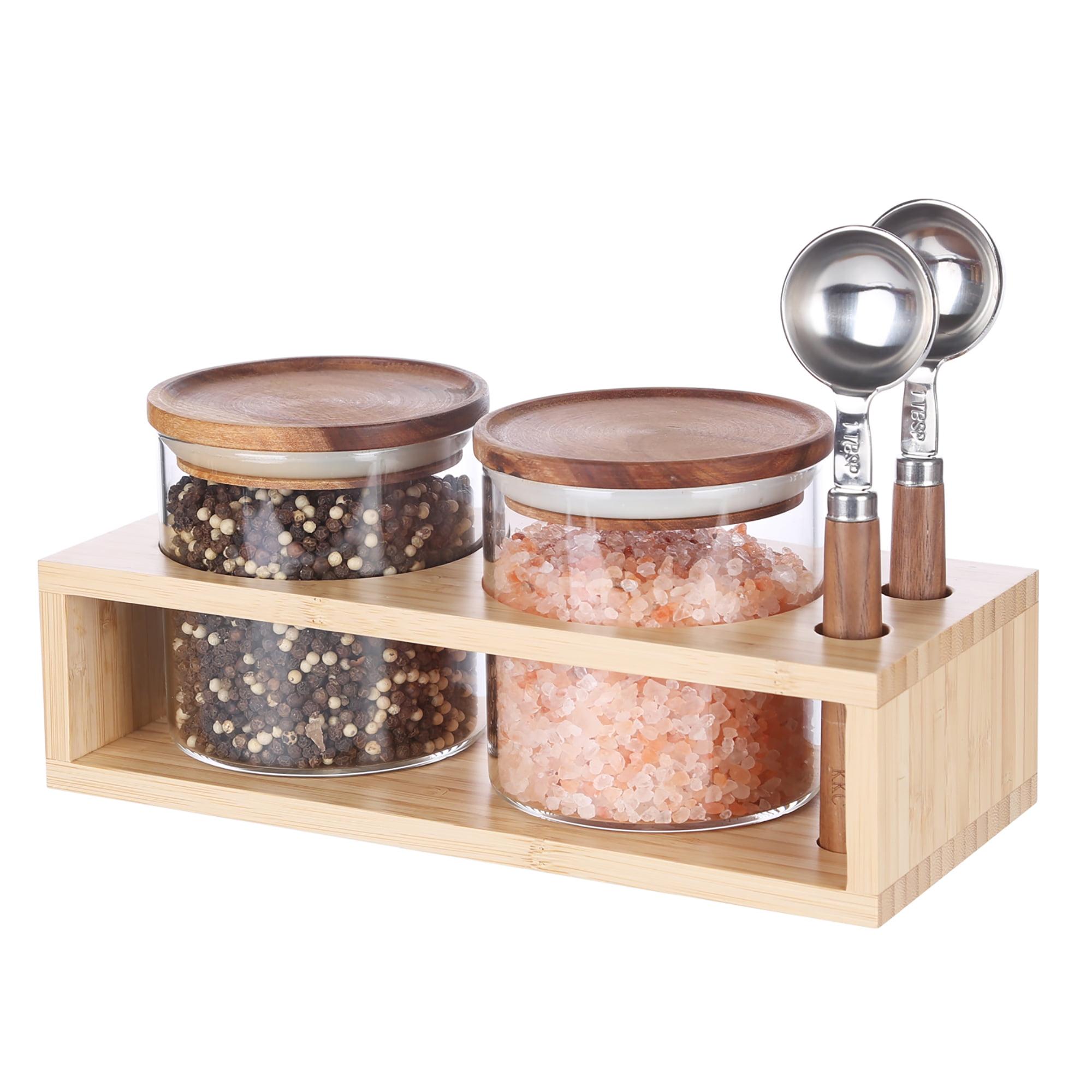 KKC Home Accents Glass Storage Jars with Airtight Lids, Sugar Jar