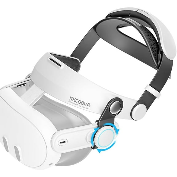 KKCOBVR Q3 Halo Strap Compatible with Meta Quest 3 Enhanced Comfort, Replacement Elite Head Strap for Oculus 3 by Adjusting The Side Knobs