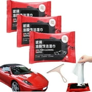 KKCXFJX Car Care & Cleaning Wipes For Quick Cleaning Of Oil Film Car Glass Oil Film Cleaning Wipes Auto Cleaning Wipes Automotive Oil Film Cleaning Wipes One Wipe,Fall Savings Clearance 2024