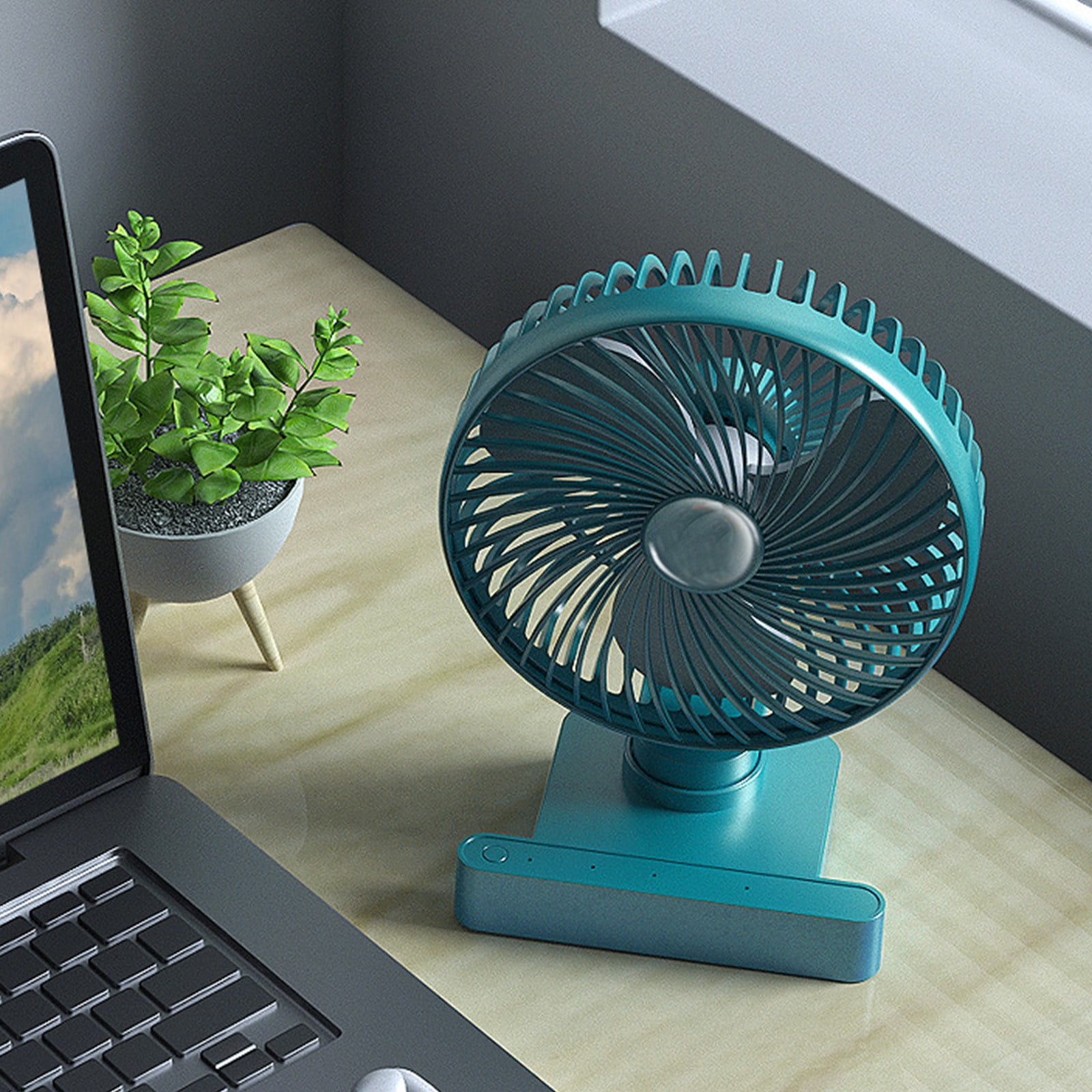 KKCXFJX Gift Fans,Table Fan, Rechargeable Battery Operated Desk Fan ...
