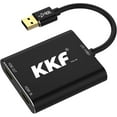 thumbnail image 1 of KKF HDMI Video Capture Card, 4K USB 3.0 Capture Card for Live Streaming and Recording, 1080P 60FPS Game Capture Device Work on PS5 PS4 Xbox Nintendo Switch 3ds DSLR OBS with HD Ultra-Low Latency, 1 of 6