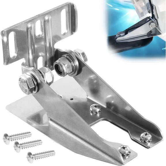 KKFEN-010-12006-11 Heavy Duty Transom Mount with Spray Sheild Compatible with Garmin Echo, EchoMap, GPSMAP, GT 4pin, 8pin, 12pin Transducer - Easily Attach Transducer Mounting Bracket