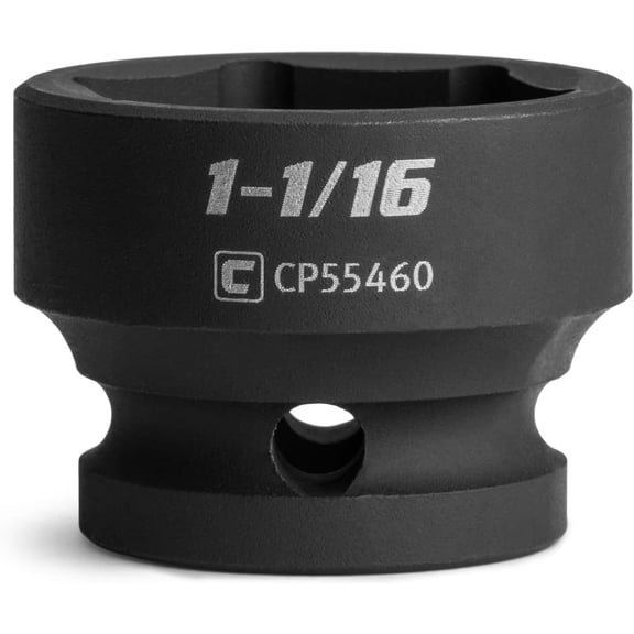 KKFEN-1-1/16 in. Stubby Impact Socket, 1/2 in. Drive, 6-Point, SAE
