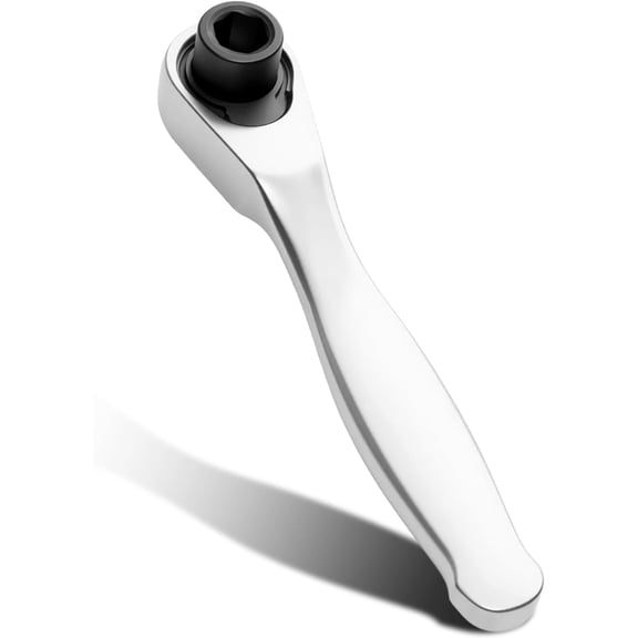 KKFEN-1/4 Bit Driver Ratchet, 72-Tooth Mini Ratchet Wrench Set, Low-Profile 1" Head, CR-V Steel, for Tight Spaces & Mechanics - 3.7" L x 0.7" W x 0.6" H