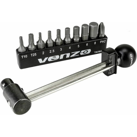 KKFEN-1/4 Inch Driver Beam Torque Wrench Set - 2 to 10 Nm - Small Adjustable - Great Maintenance Tool for MTB, Mountain, Road Bike & Motorcycle - Bicycle Carbon Parts Essential Tool