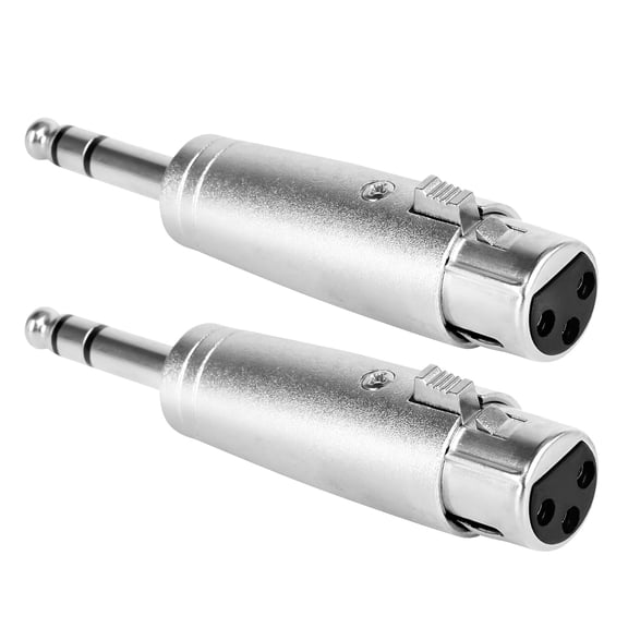 KKFEN-1/4" TRS to XLR Adapter 2 Pack - 6.35mm 1/4" Male to XLR Female Connector