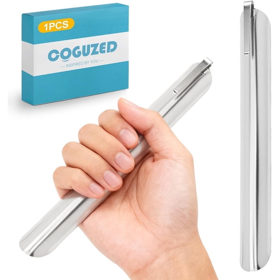 KKFEN-1-Pack Single Pack Stainless Steel Table Crumb Sweeper & Scraper Rust-Resistant Professional Crumb Catcher for Servers, Tablecloth Cleaning Tool