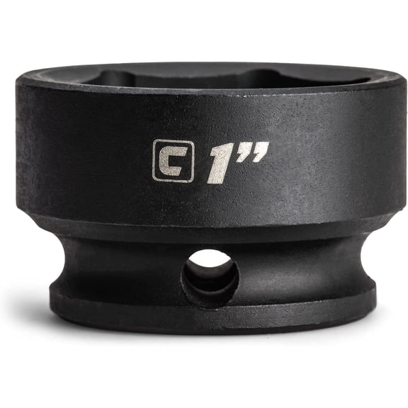 KKFEN-1 in. Stubby Impact Socket, 3/8 in. Drive, 6 Point, SAE