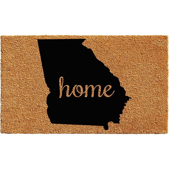 KKFEN-102431830 Georgia Doormat, 18" x 30", Natural/Black