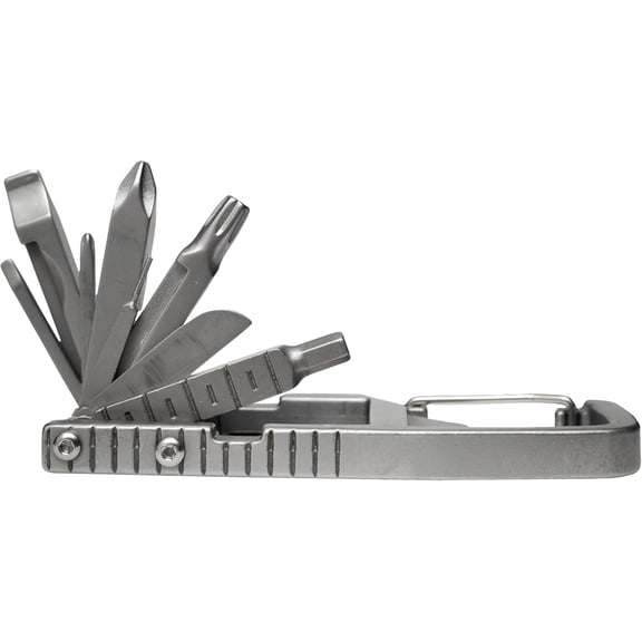 KKFEN-12 in 1 Multi Tool Carabiner, Folding Tool Kit, Keychain Multitool, Screwdrivers, Bottle Opener, Phone Holder for Camping, Hiking, Everyday Use