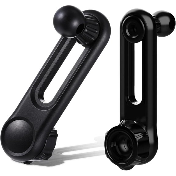 KKFEN-17mm Ball Mount Extension Adapter 360 Rotation 2.04 Inch (52mm) Adjustable Length Arm Compatible with AMPS RAM Car Air Vent Phone Holder GPS Cd Slot Mount
