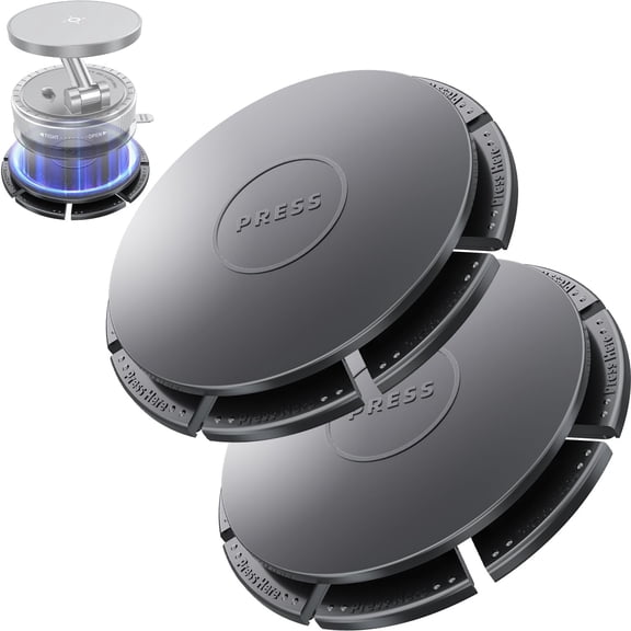 KKFEN-2.75" Dashboard Sticky Pad for Vacuum Suction Magnetic Phone Holder, Flexible Car Dash Mounting Disk with Adhesive for Vacuum Absorption Magnetic Bracket [2-Pack]