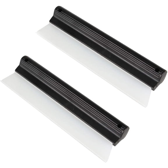 KKFEN-2 Pack 10 Inches Cleaning Water Squeegee Blades Soft Silicone Squeegee for Shower, Kitchen, Window and Car Glass