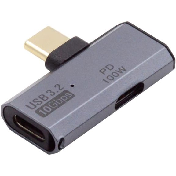 KKFEN-2 in 1 USB C to Headphone Adapter with 100W Charging Port, USB C 1 Male to 2 Female Fast Charging Data Transfer OTG Converter Adapter