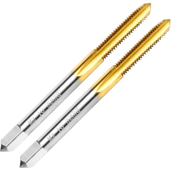 KKFEN-2Pcs 10-32 UNF Thread Tap,10-32 UNF M2 HSS Right Hand Thread Milling Tap