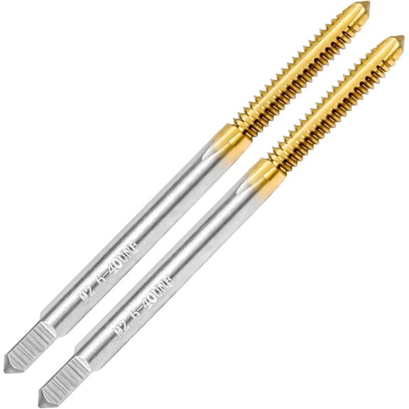 KKFEN-2Pcs 6-40 UNF Thread Tap,6-40 UNF M2 HSS Right Hand Thread Milling Tap