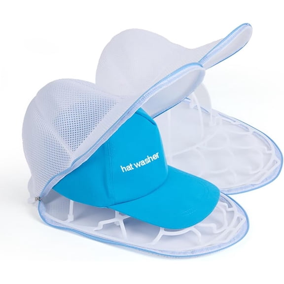 KKFEN-2Pcs Hat Washer Cage Hats Cleaner,Hat Washer for Washing Machine,Suitable for washing machines or dishwashers, various sizes of flat and curved baseball cap cleaning machines