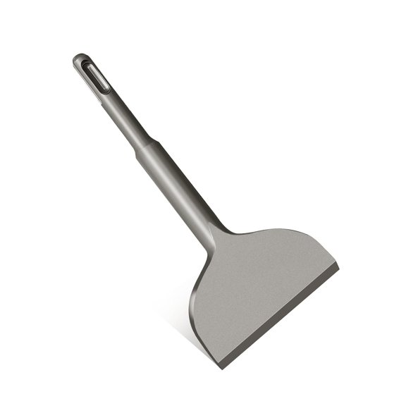 KKFEN-3-inch SDS Plus Chisel, Cranked Angled Bent Tile Removal Chisel for Tile, Laminate Floor, Wall Moldings, Compatible with SDS-Plus Tools (3" Wide 6.5 Long)