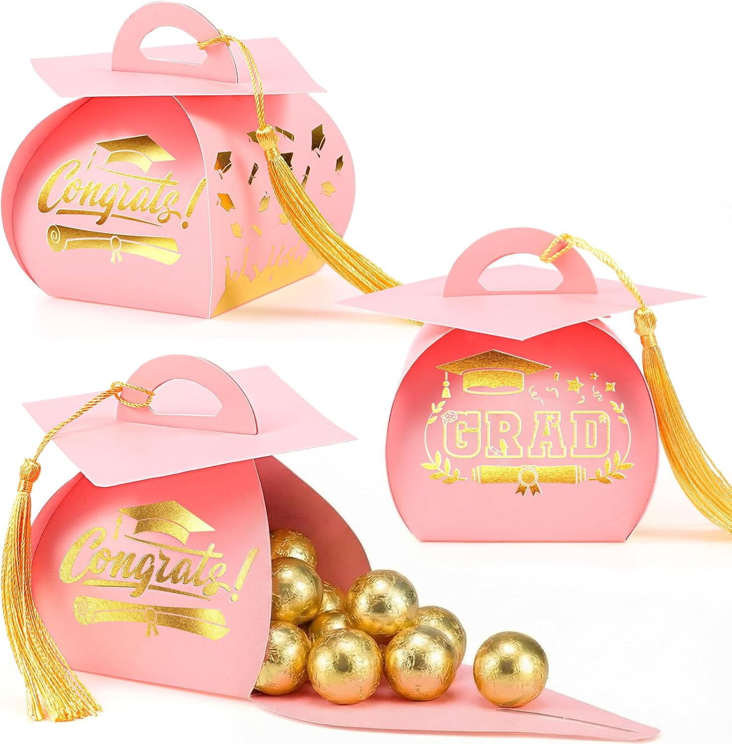 KKFEN-30 Pcs Graduation Cap Gift Box Graduation Party Favors Candy ...