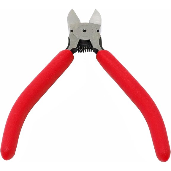 KKFEN-5" Flush Cutter Side Cutter Wire Cutter Pliers Nippers Repair Tool, Black, Chrome-Vanadium Steel