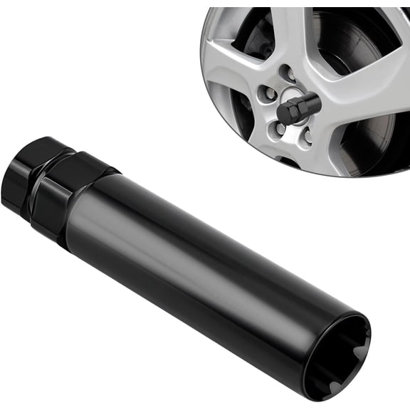 KKFEN-6 Spline Lug Nut Socket,Wheel Lock Key Removal Tool,Replacement for Aftermarket 6Spline Lug Nuts for 19 mm (3/4 Inch) & 21 mm (13/16 Inch) Hex Socket Wrench (6 Spline)
