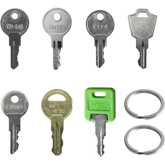 KKFEN-7 Pentesting Master Key Set,MK9901 CH751 CH501 CH545 A126 84 16120 E114 RV Compartment Cargo Key