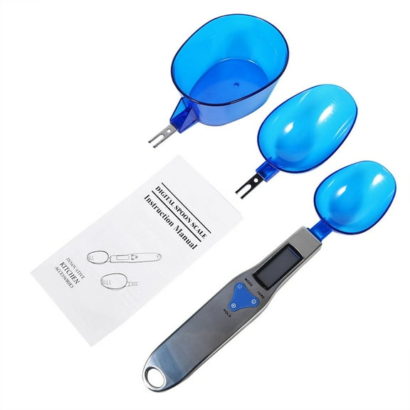 KKFEN-Accurate Electronic Digital Spoon Scale Weight 500/0.1g Kitchen Stainless Measuring Tool