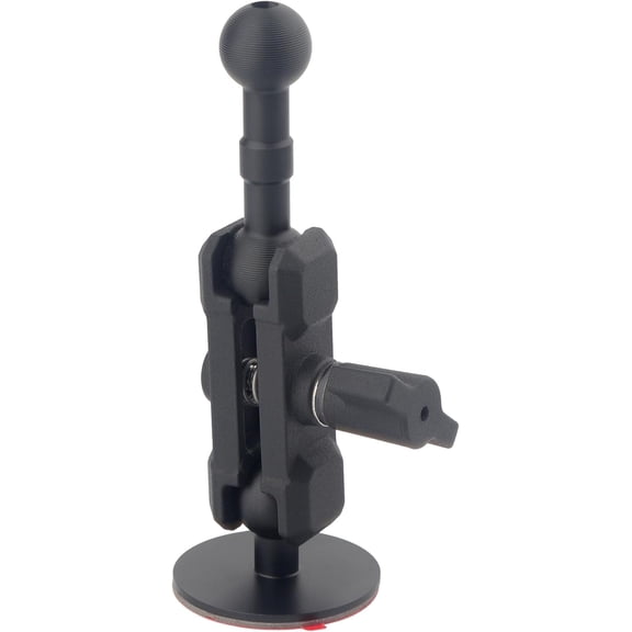 KKFEN-Adhesive 17mm Ball Mount with Extension Arm for Car Phone Holder, Compatible with Garmin 17mm GPS Mount, Adjustable Dashboard Car Phone Bracket