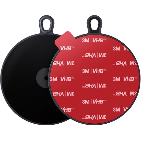 KKFEN-Adhesive Dashboard Mounting Disk: 95mm Dash Pad Mount Disc for Suction Cup & Vacuum Phone Holder - 2 Packs 3.74" 3M Car Sticky Base Plate for Garmin & Tomtom GPS DashCam