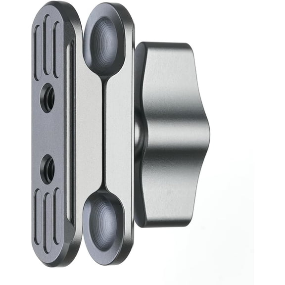 KKFEN-Aluminum 17mm Ball Double Socket Arm for Motorcycle Bike Car Phone Holder Compatible with RAM Mounts Garmin GPS Mount 17mm Ball Mount Adapter