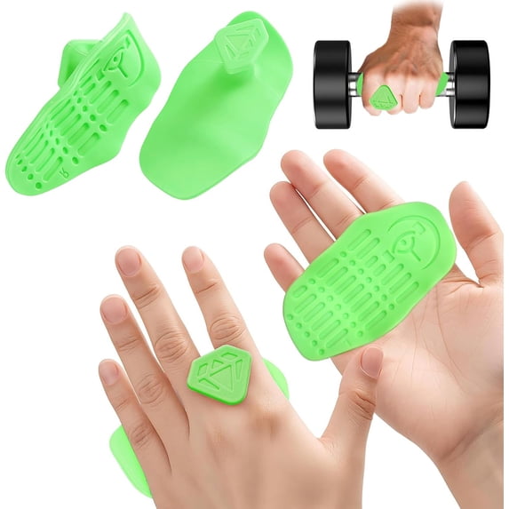 KKFEN-Anti-Slip Workout Grips, Rubber Gym Palm Protectors for Weight ...