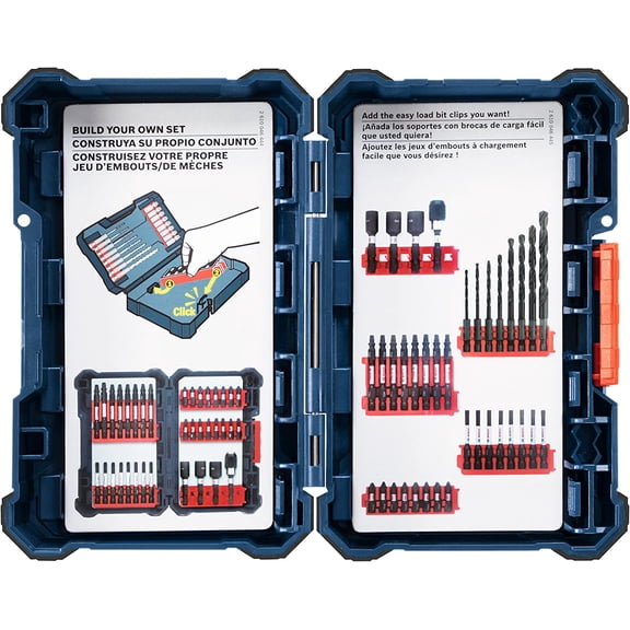 KKFEN-BOSCH CCSCL Large Custom Case System Storage Organizer  Durable, Customizable Empty Case for Impact Tough Driver & Drill Bits (Tool Organization Case)