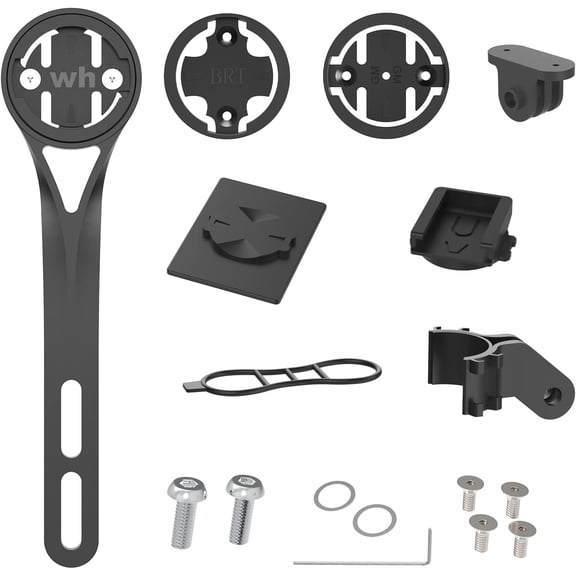 KKFEN-Bike Computer Mount,Out Front Cycling Bike Mount for Integrated Bicycle Handlebar,Compatible for Road Bikes,for Wahoo,for Bryton,for Cateye,for GoPro Full Range & Flashlight A