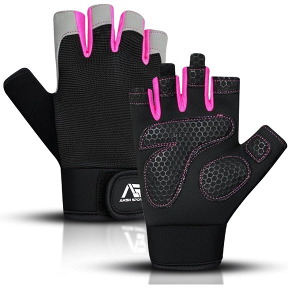 KKFEN-Breathable Gym Gloves for Men & WomenLightweight,Non-Slip Workout Gloves with Full Palm Protection, Wrist Support,Ventilated Mesh for Weightlifting,Crossfit,Fitness Training & Cycling