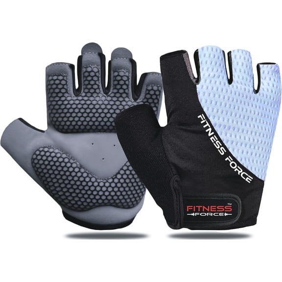 KKFEN-Breathable Workout Gloves for Men and Women, Padded Weight Lifting Gloves with Full Palm Protection for Grip, Exercise, Cycling, Gym, Fitness Training