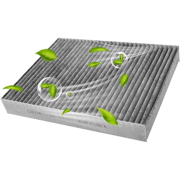 KKFEN-Cabin Air Filter Compatible with 2012-2018 Ford Focus, 13-20 Ford Escape,14-19 Ford Transit Connect, 13-18 Ford C-Max, 2015-2019 Lincoln MKC with Activated Carbon Filter Replace# C36174