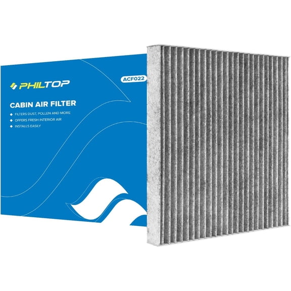 KKFEN-Cabin Air Filter, Replacement for ACF022 (CF11671) CX7, RAM1500, 2500, 3500, 4500, 5500, Premium Cabin Filter with Activated Carbon Filter Up Dust Pollen Odor