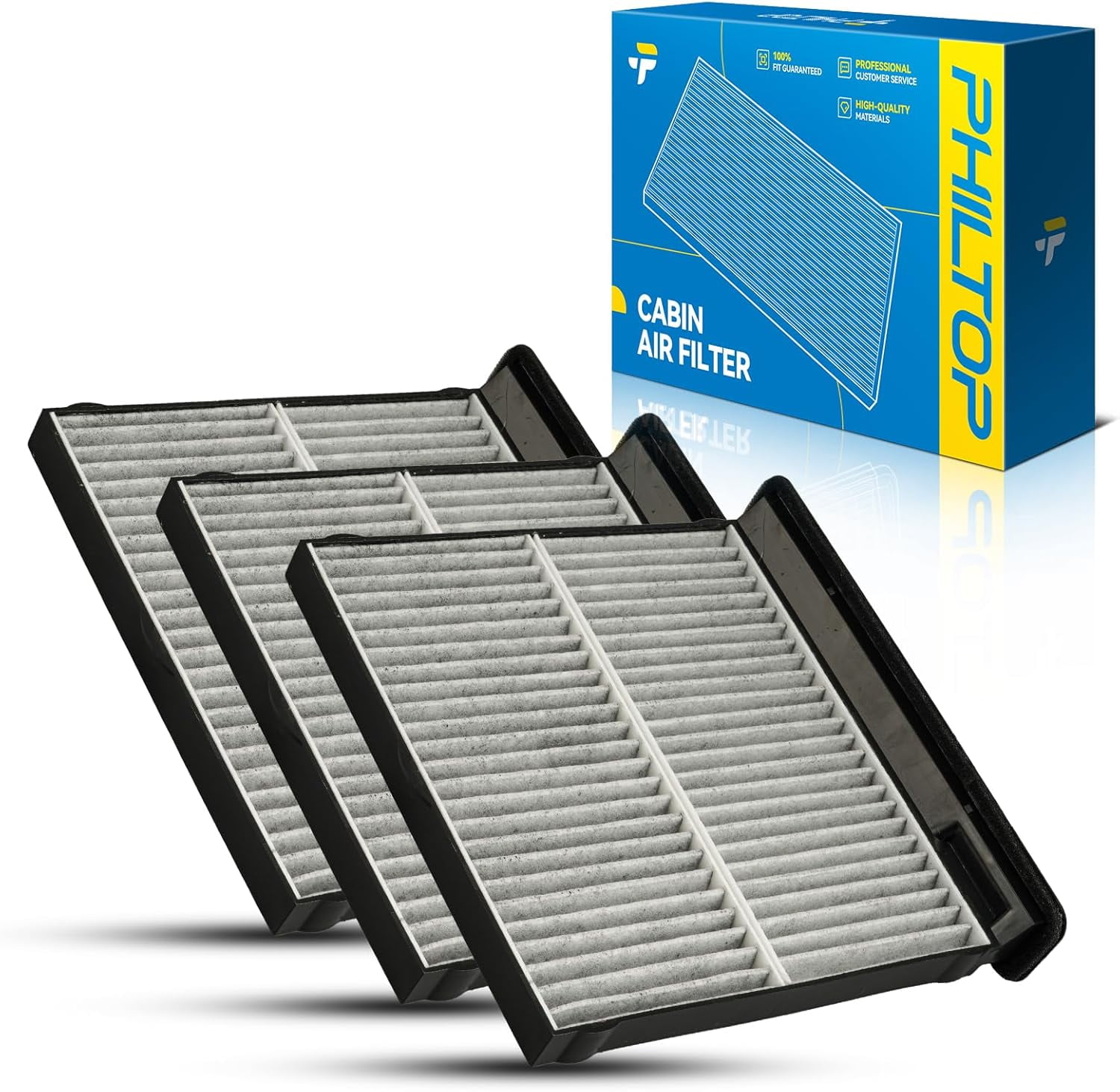 KKFEN-Cabin Air Filter w/Activated Carbon, Compatible with CF12775 ...