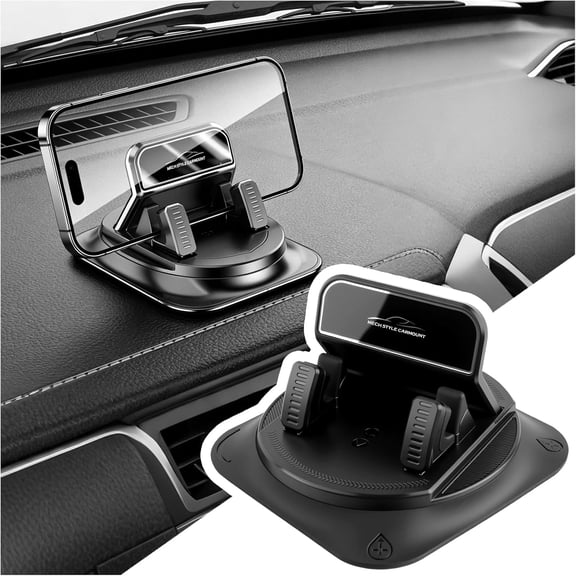 KKFEN-Car Dashboard Phone Holder,360 Rotatable Anti-Slip Car Phone Holder for Fixing Phones Horizontal & Vertical,Portable Dashboard Cell Phones Holders Cars Accessories