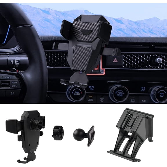 KKFEN-Car Phone Holder, Air Vent Dash Car Phone Mount Thick Case Friendly, Hands Free Phone Holder for Honda Civic 2022-2025 2026 11th Gen. Interior Accessories