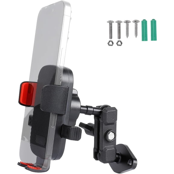 KKFEN-Car Phone Holder Mount for AMPS Standard Diamond Base Aluminum 360 Rotation Phone Mount for Car Dashboard Truck Boat Desk Compatible with iPhone 16 15 14 13 12 Series Samsung S24 S23