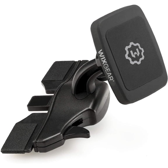 KKFEN-Cd Mount, CD Slot Magnetic Car Mount Holder for Cell Phones and mini Tablets with Fast Swift snap Technology, [Only Fits CD Player Slots Measuring 4.5 to 5 Inches]