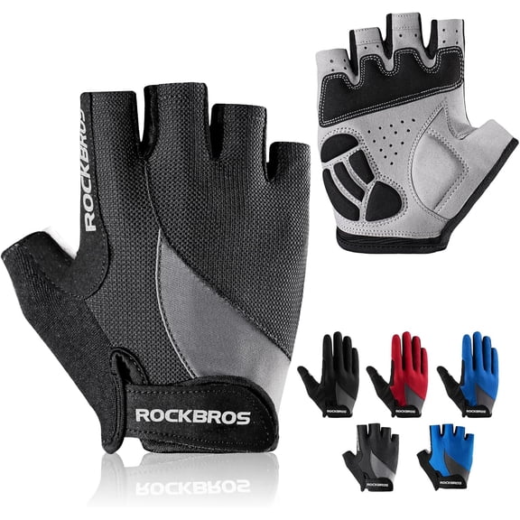 KKFEN-Cycling Gloves for Men Women - Breathable Gel Pad Road Mountain Bike Gloves - Touch Screen Anti-Slip MTB Gloves for Cycling Workout Outdoor Sports